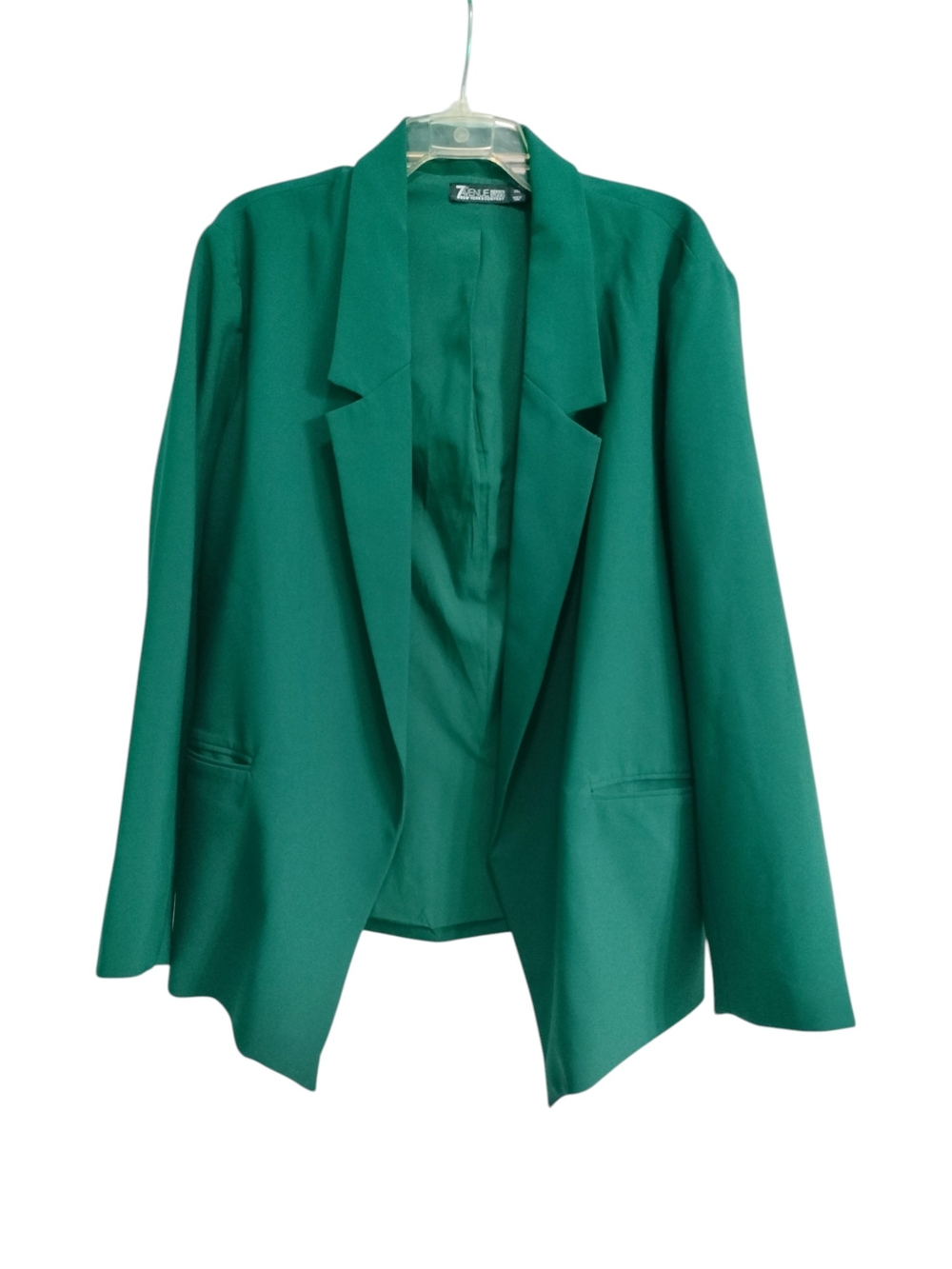 New York & Company Emerald Green Open Front Blazer Size XXL